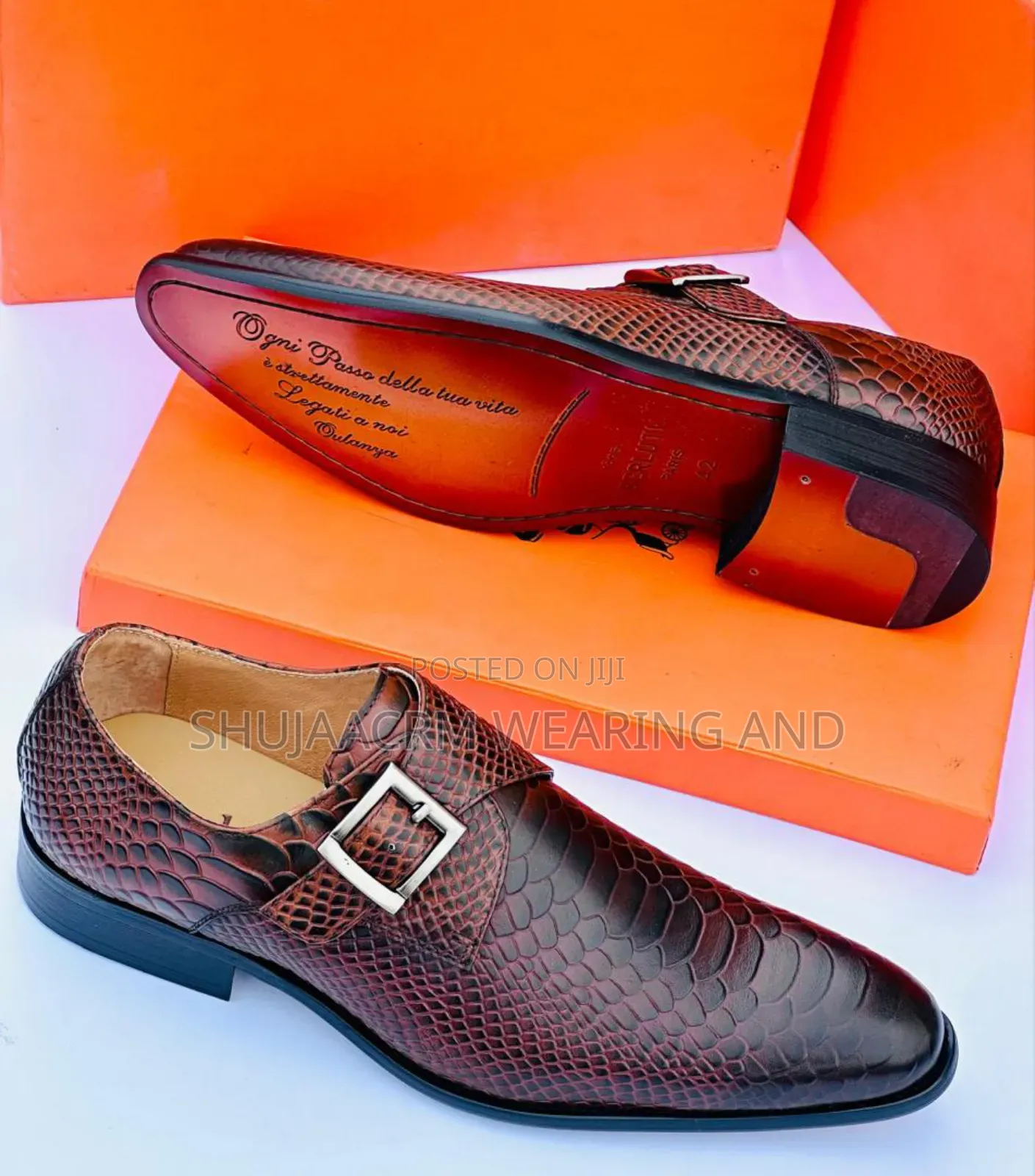Waved Designes Shoes/Leather/Pure