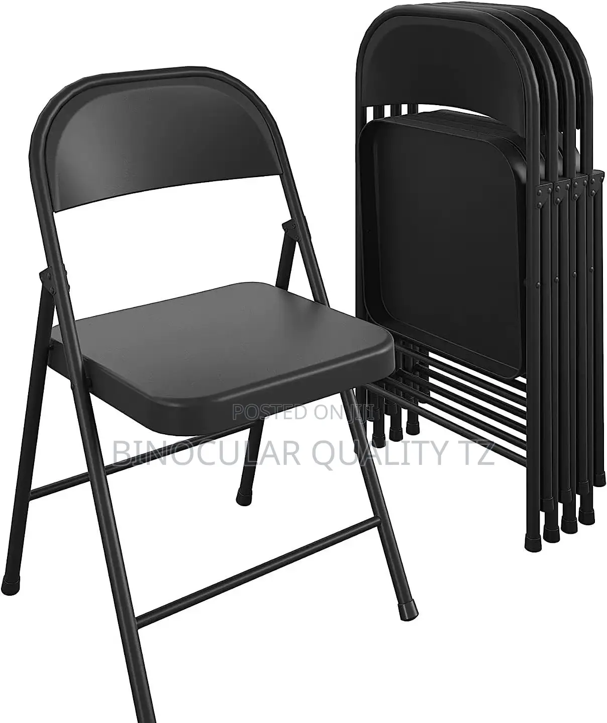 Black Metal Folding Chairs