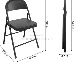 Black Metal Folding Chairs