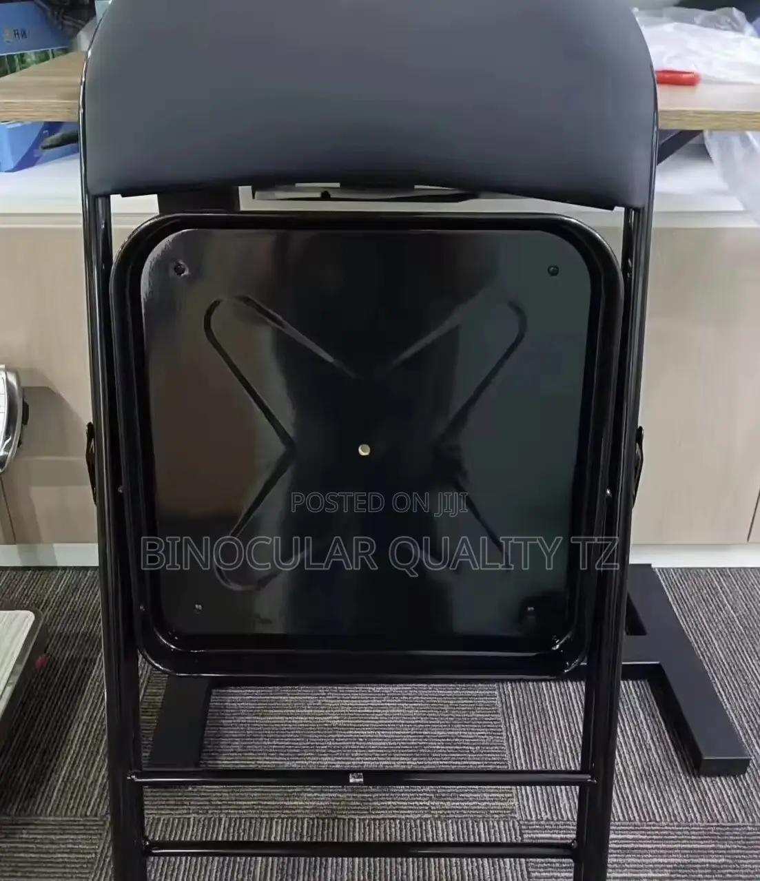 Black Metal Folding Chairs