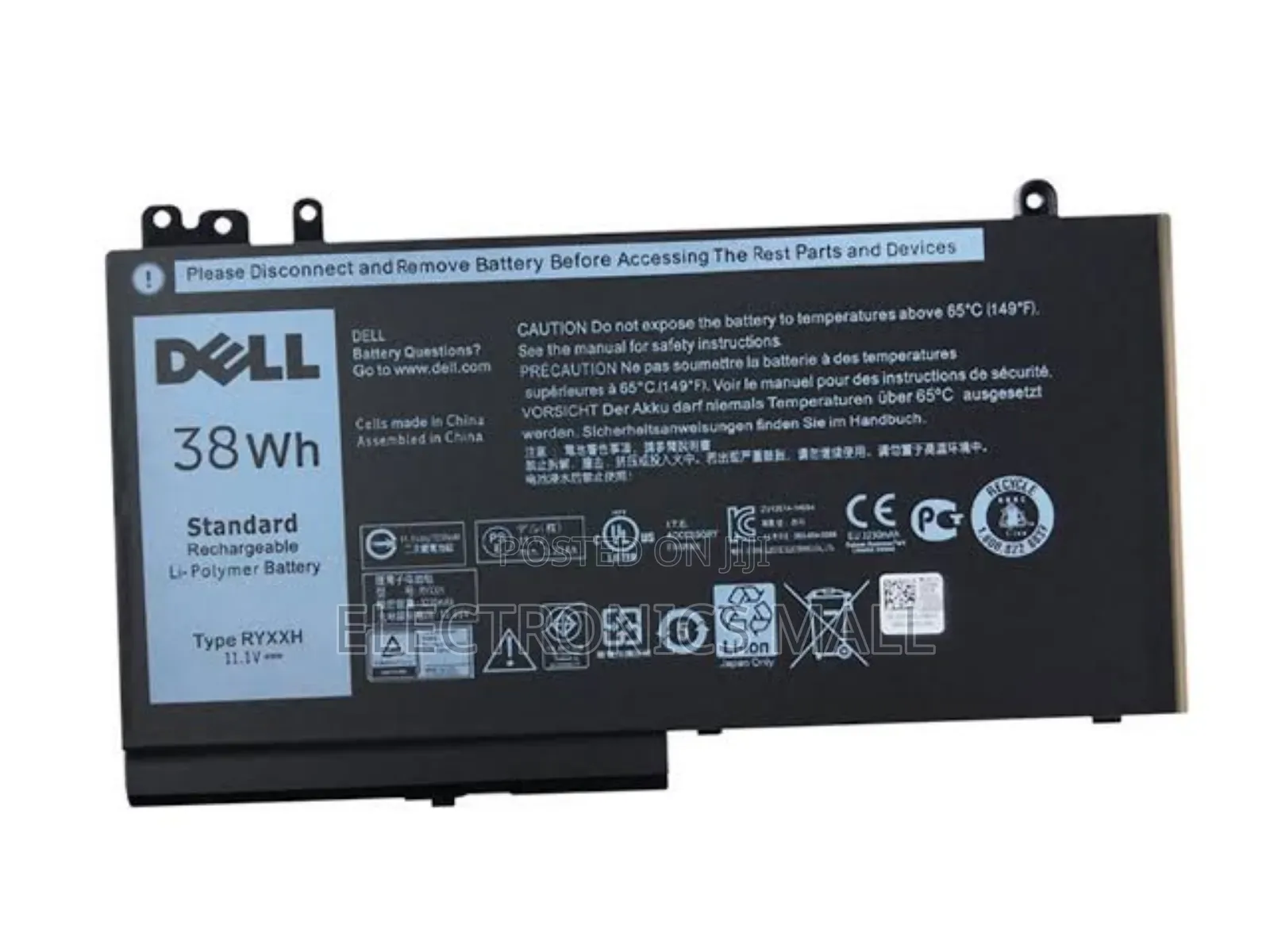 Ryxxh Dell Latitude 5250,5450 Laptop Battery