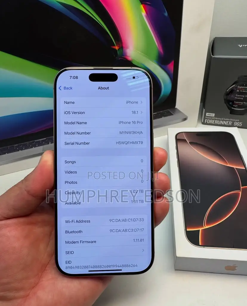 New Apple iPhone 16 Pro 256 GB Rose Gold