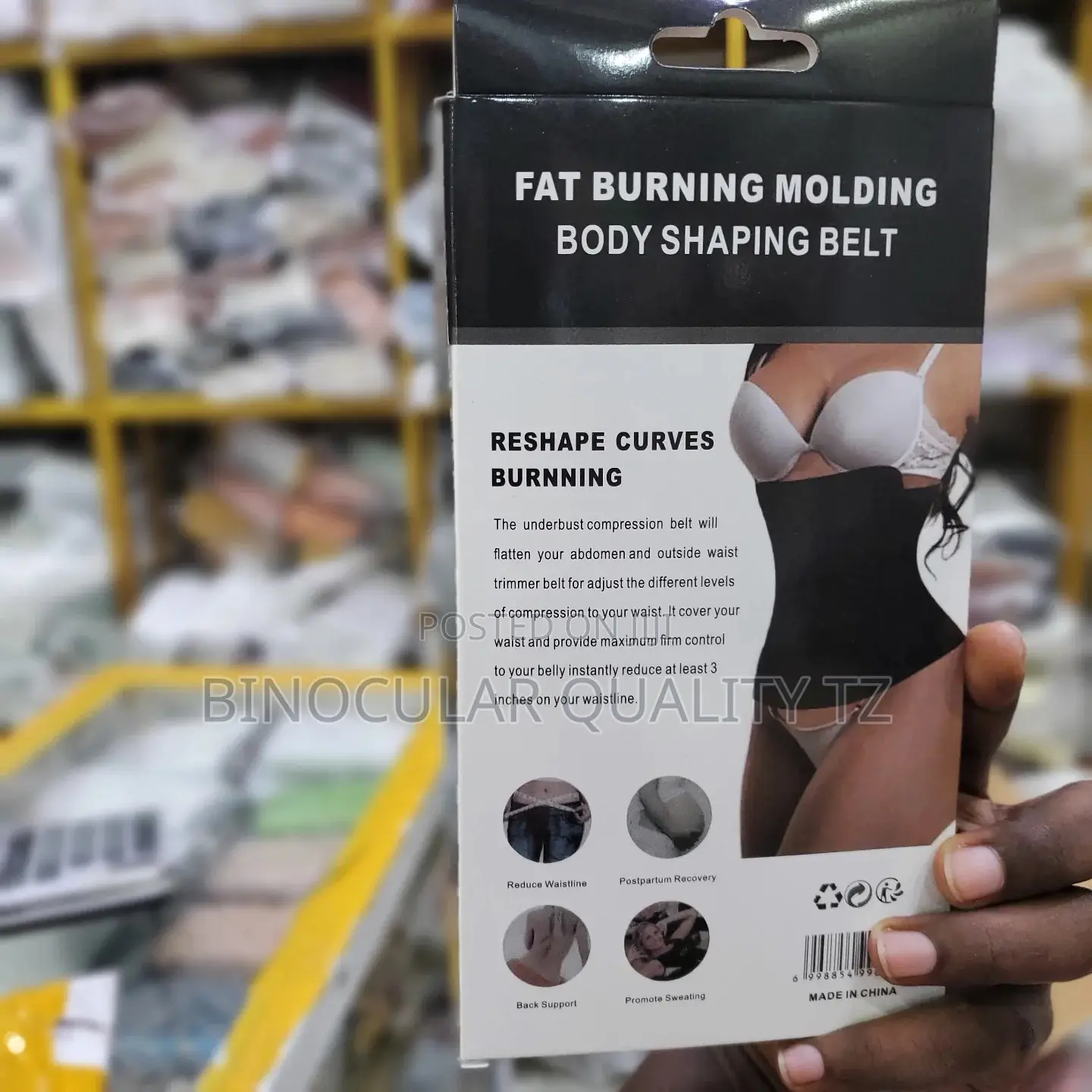 Waist Trainer Belt Black