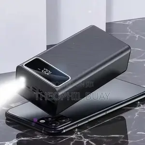 Power Bank Kubwa Black Rectangular (Kitofali) Uwezo 80000mah
