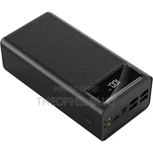 Power Bank Kubwa Black Rectangular (Kitofali) Uwezo 80000mah