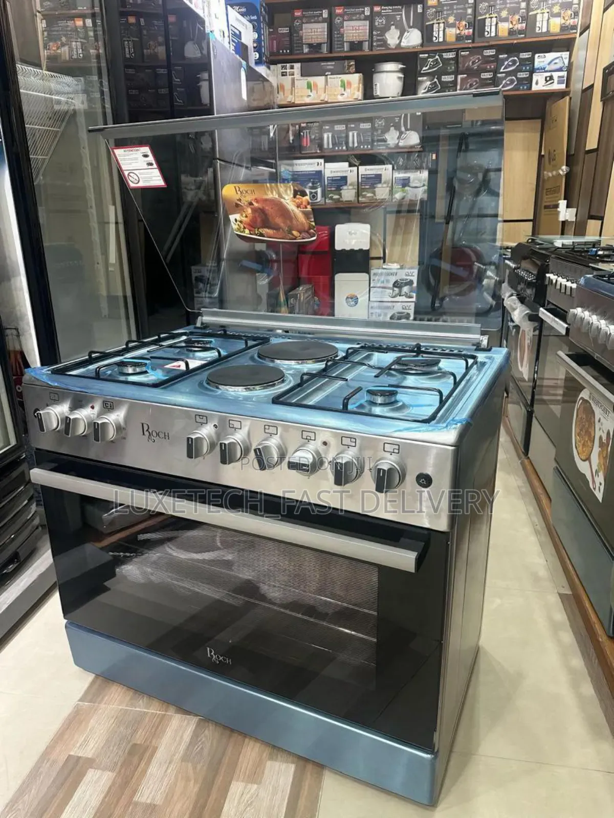 Roch Cooker 90×60 4g + 2e + Electric Oven