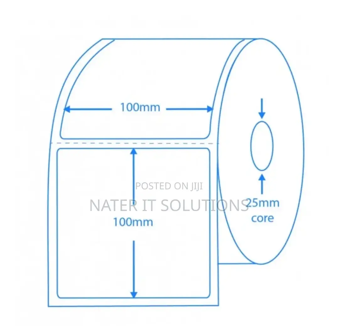 Shipping Barcode Stickers 100mm X 100mm Direct Thermal