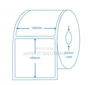Shipping Barcode Stickers 100mm X 100mm Direct Thermal