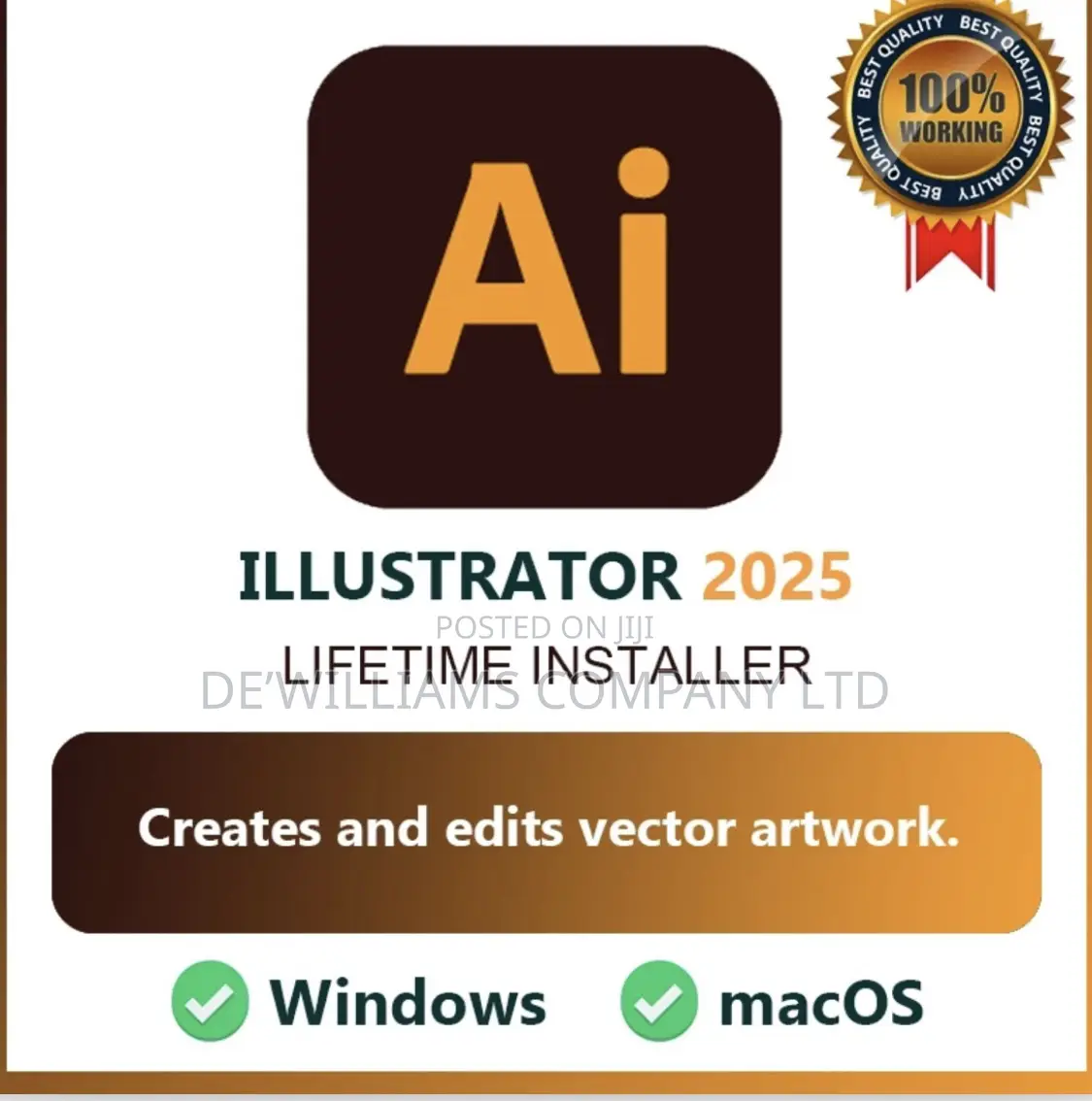 Adobe Illustrator 2025 (Windows/ Mac) Lifetime Activated