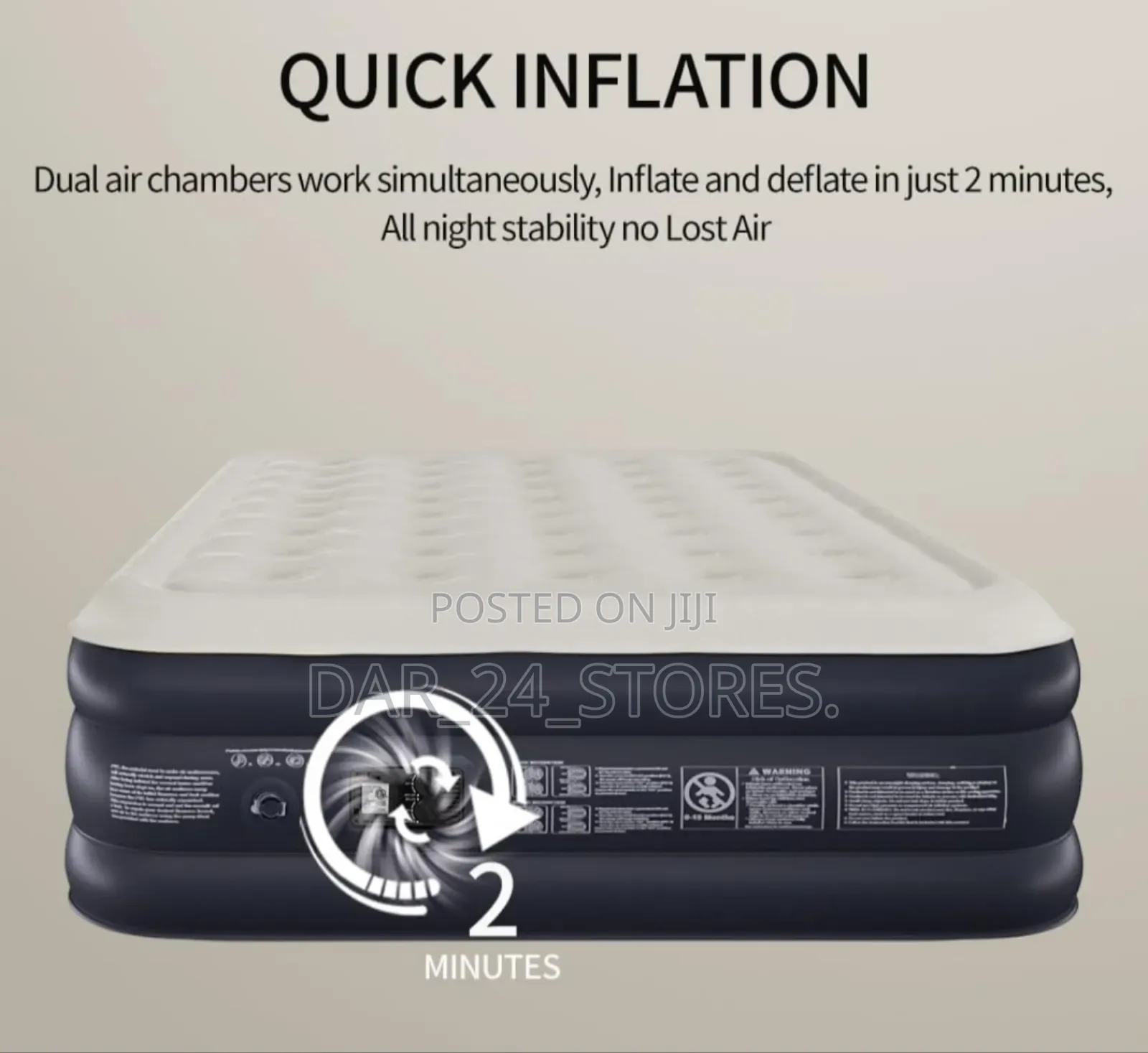 Air Matress With Automatic Pump(18 Inches)