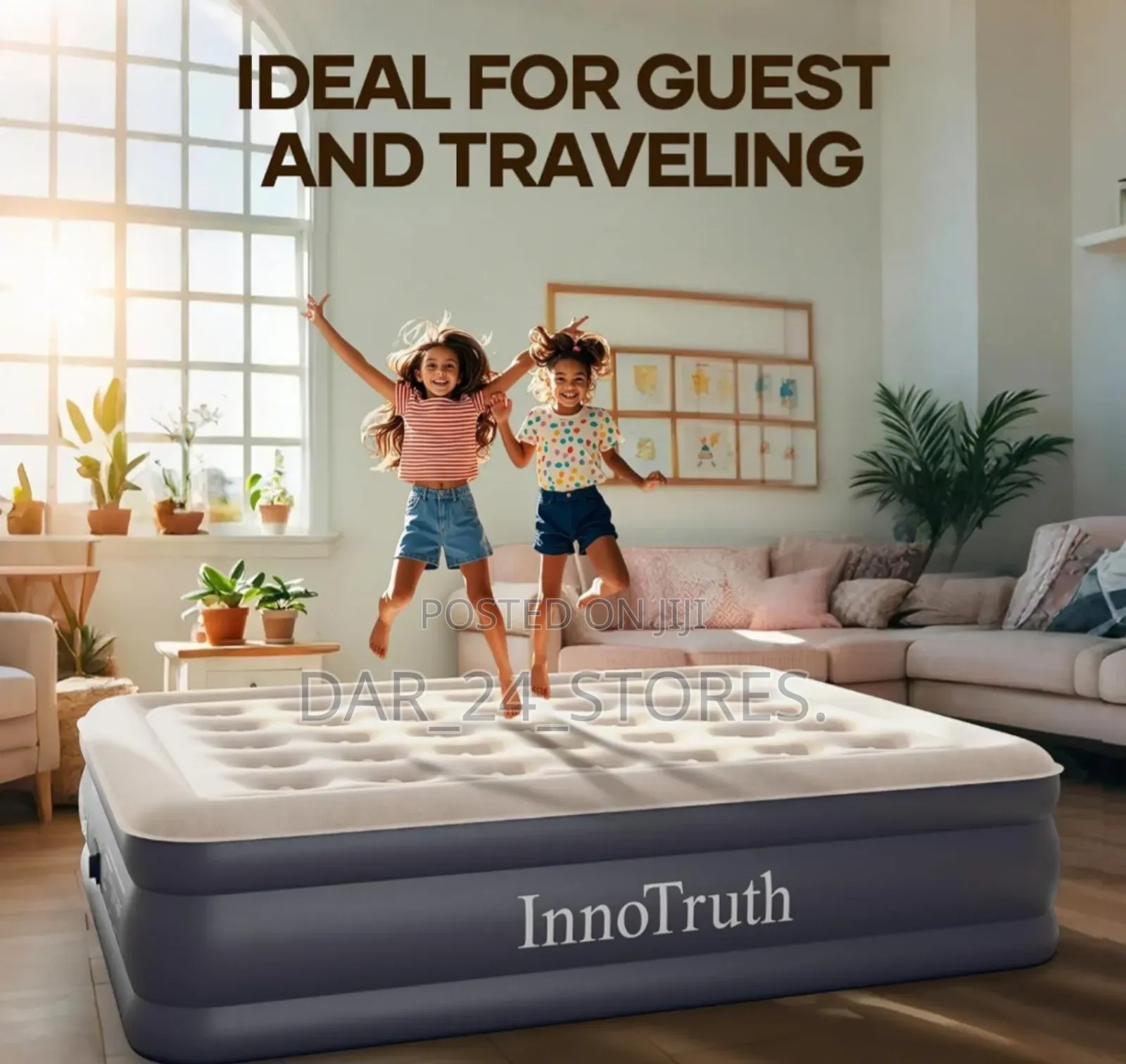 Air Matress With Automatic Pump(18 Inches)