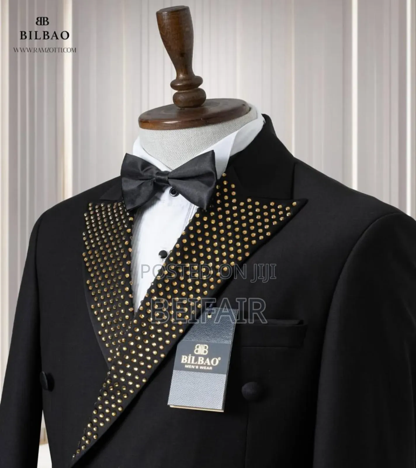 Black Suit | Gold Spots Suit
