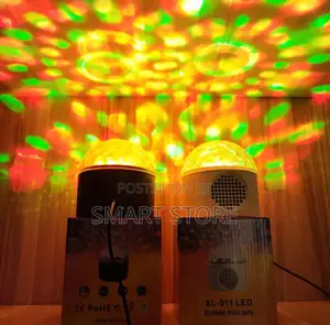 Led Magic Ball Light With Bluetooth Speaker