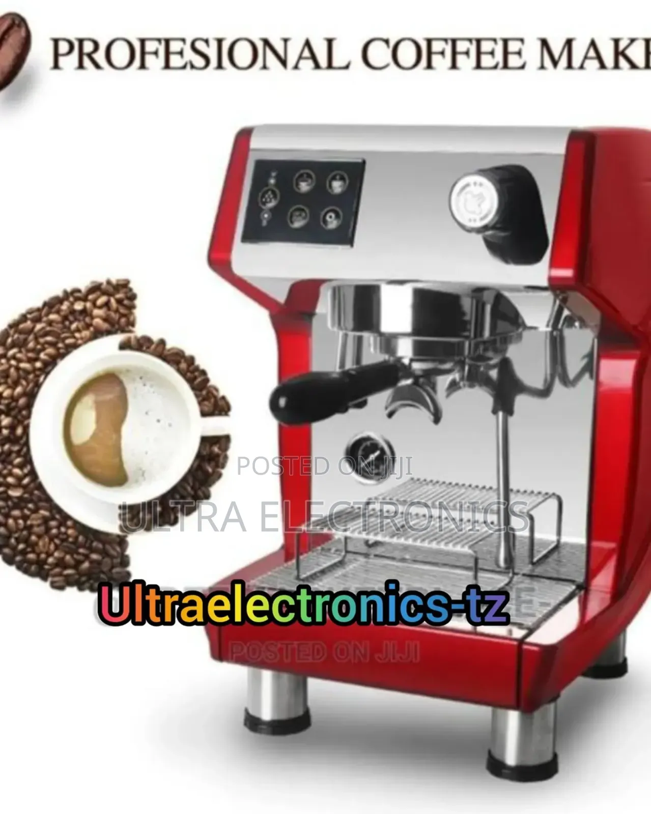 Commercial and Professional Coffee Machine With 1.7 L Tank
