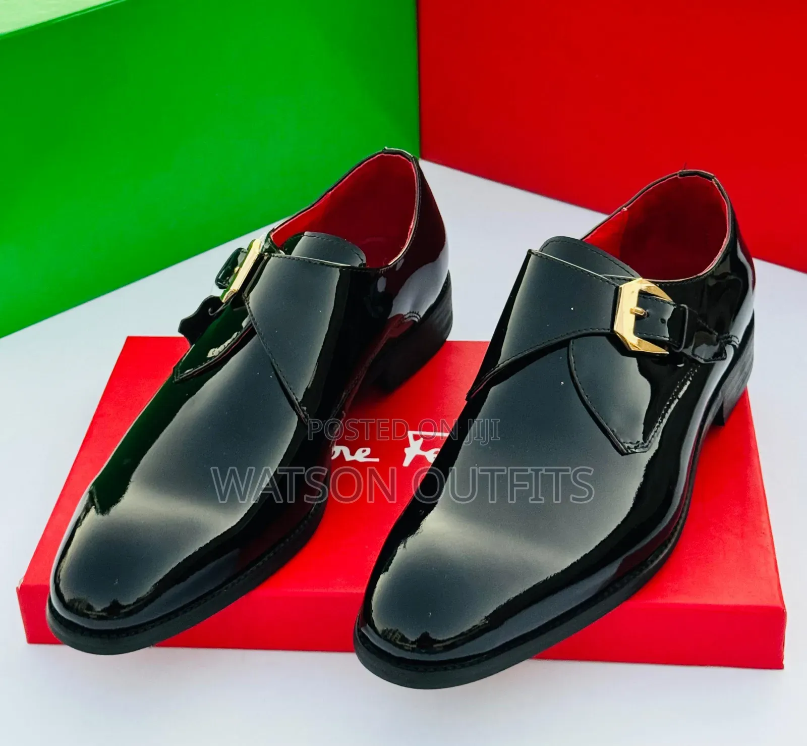 Men's Shoes Za Ngozi Original Zinazong'aa
