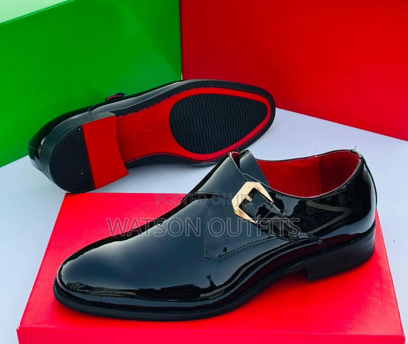 Men's Shoes Za Ngozi Original Zinazong'aa