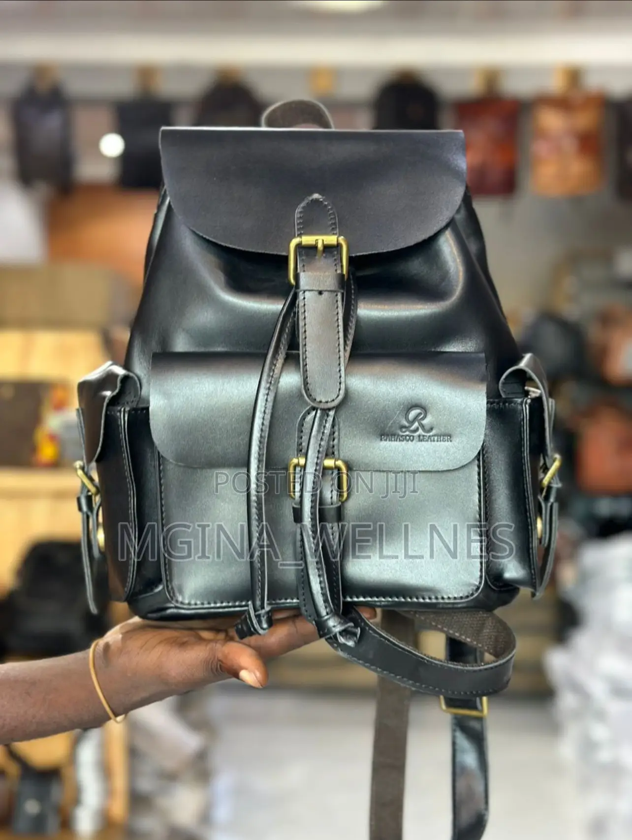 Crazyhorse Leather Backpack Bag