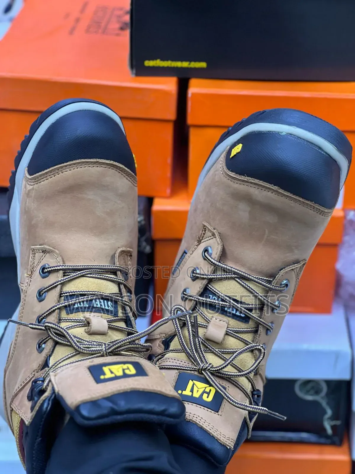 Caterpillar Boots Originally Flexible,Durable Hard