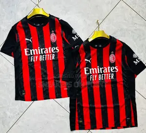 Ac Milan New Home Jersey 2025/2026 Available