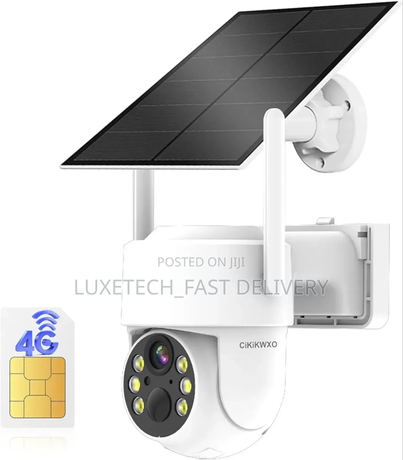 360° Solar Security Camera | Night Vision | 3mp Hd