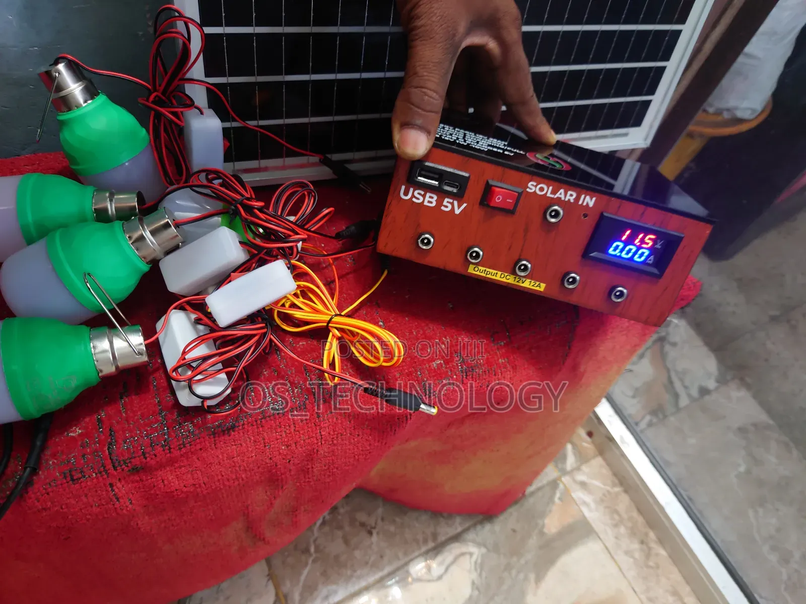 Full Panel 40w, Lithium Battery 25ah,Usb,Type C Na Taa Tano.