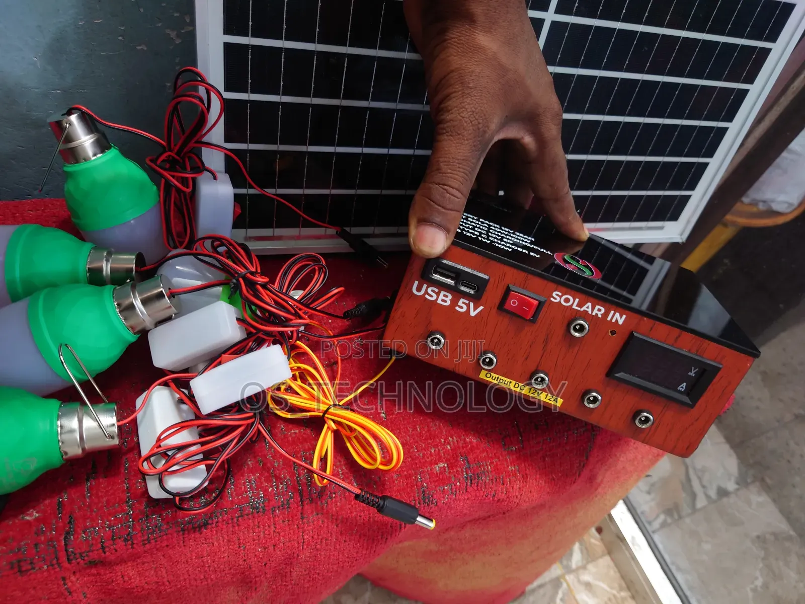 Full Panel 40w, Lithium Battery 25ah,Usb,Type C Na Taa Tano.