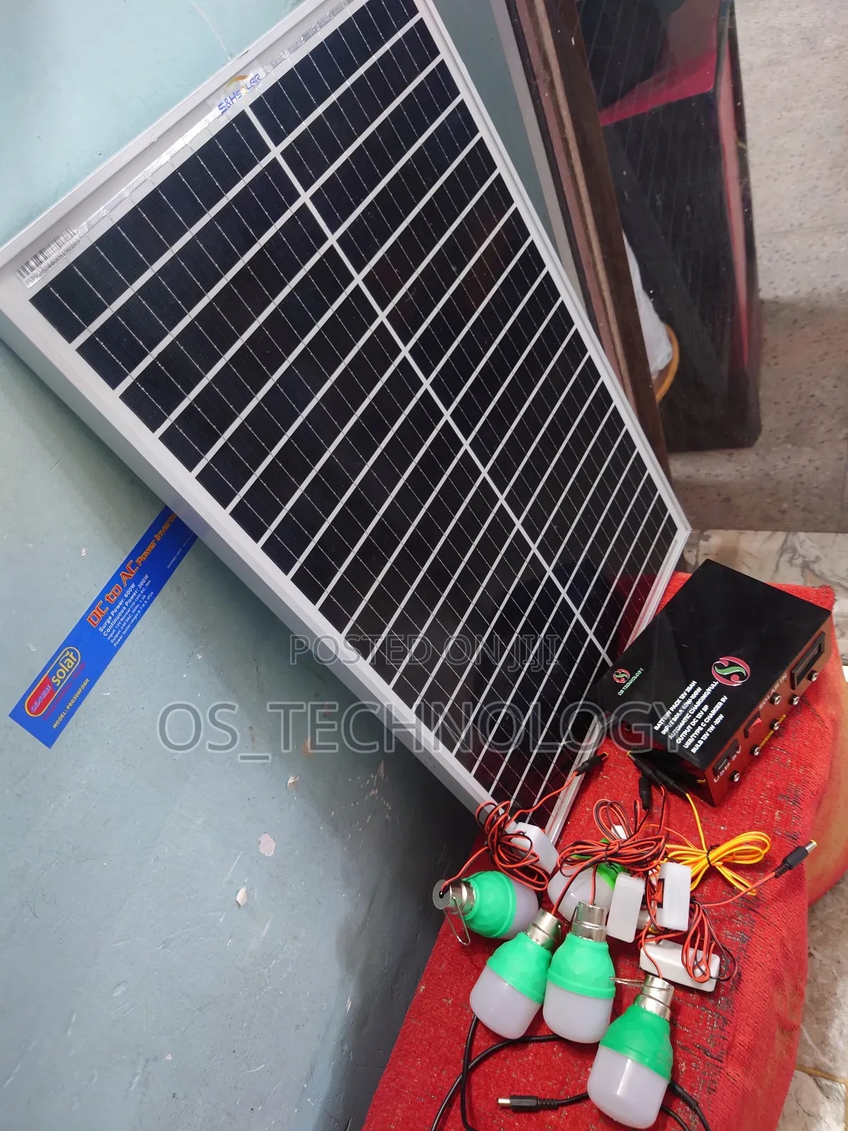 Full Panel 40w, Lithium Battery 25ah,Usb,Type C Na Taa Tano.