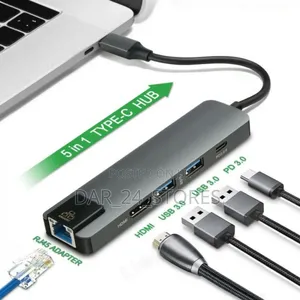 5 in 1 Portable Docking Station(Adapter)