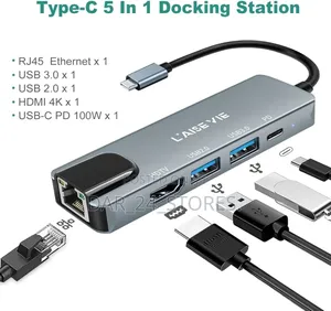 5 in 1 Portable Docking Station(Adapter)