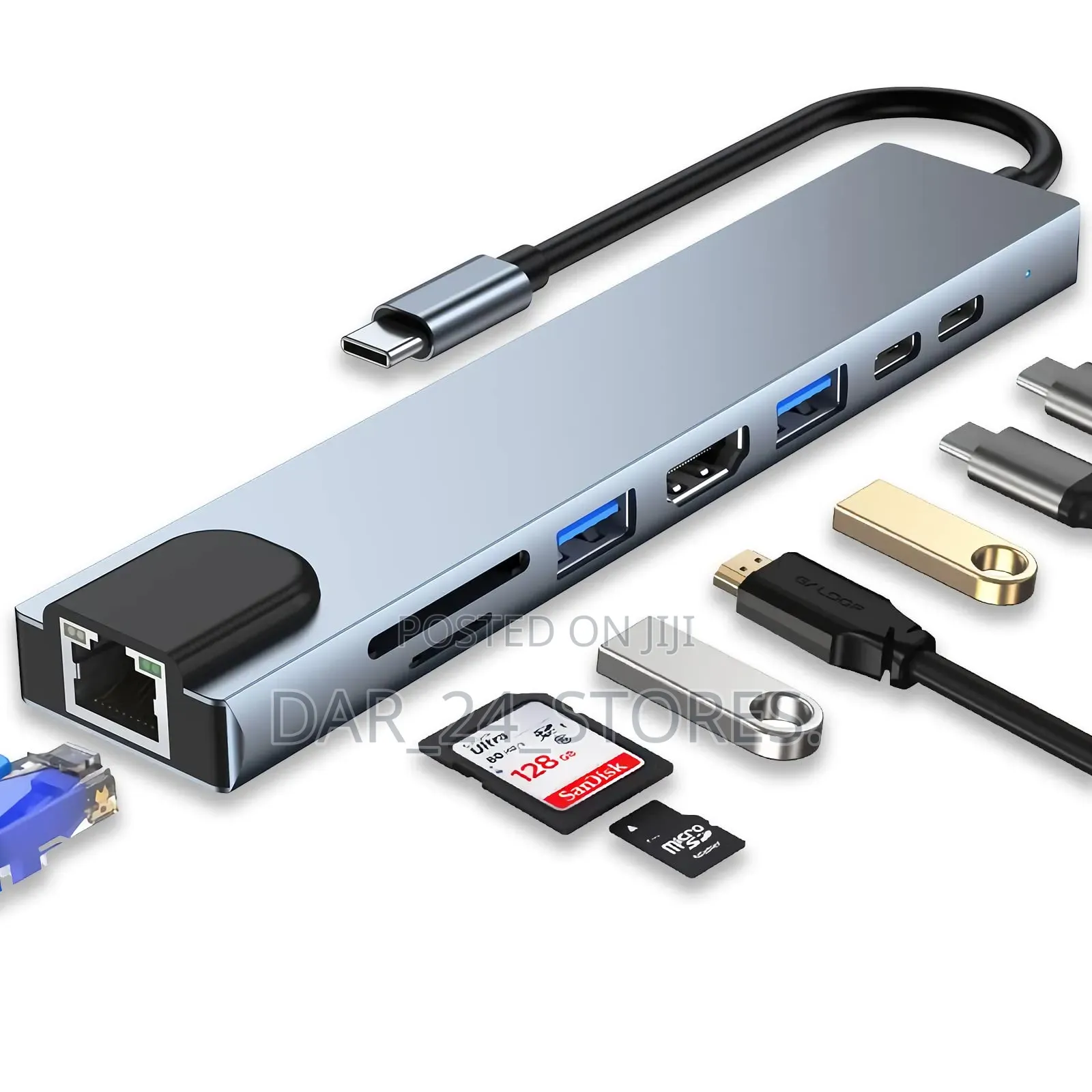 Type C to 8 In1 Hub Station