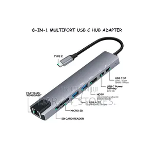 Type C to 8 In1 Hub Station