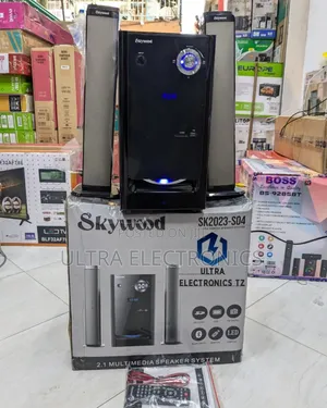 Skywood Subwoofer With 2 Connectable Mini Speakers