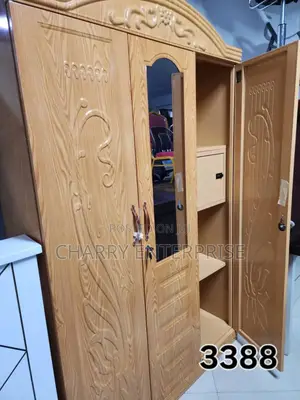 Kabati La Nguo La Chuma Milango Mitatu Metal Wardrobe 3doirs