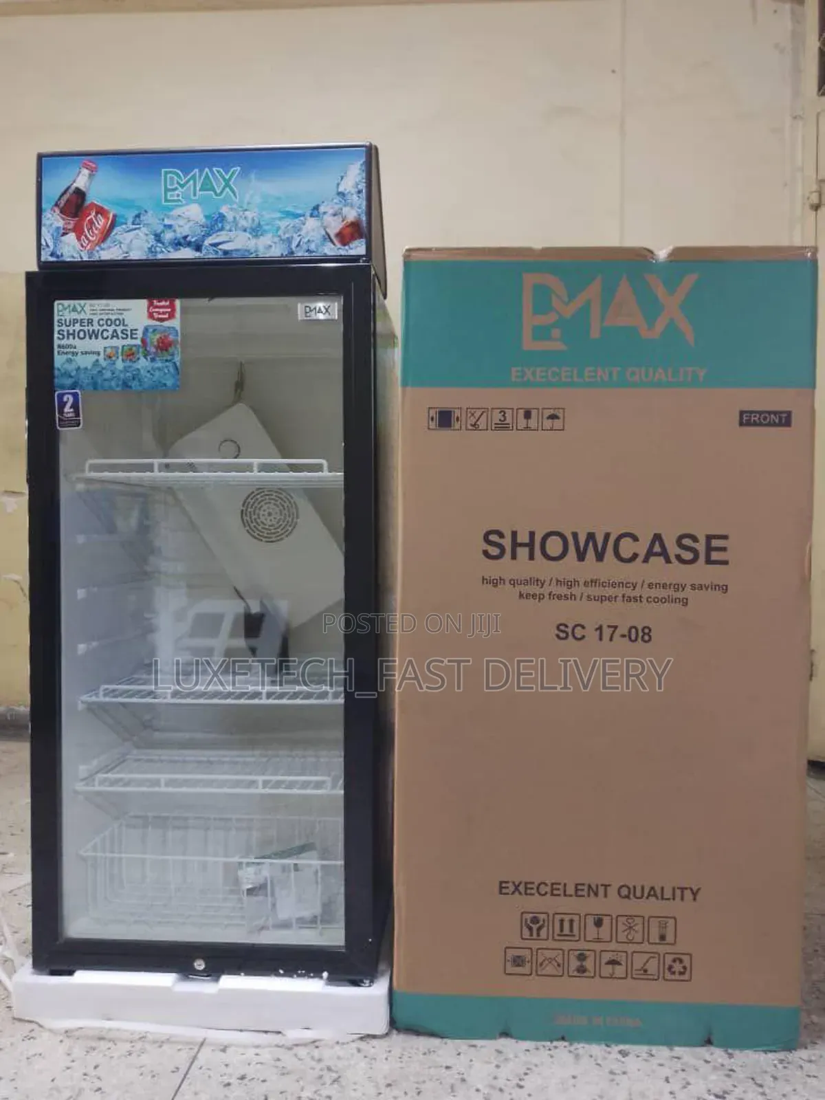 B Max Showcase Refrigerator 150l