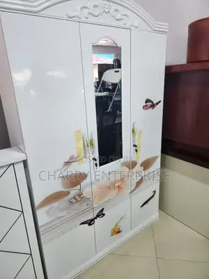 Clasic Metal Wardrobe With Mirror Kabati La Chuma La Nguo