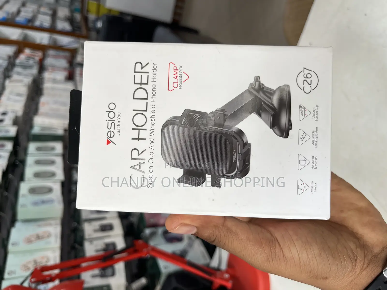 Yesido Car Holder Suction Cup and Windshield Phone Holder