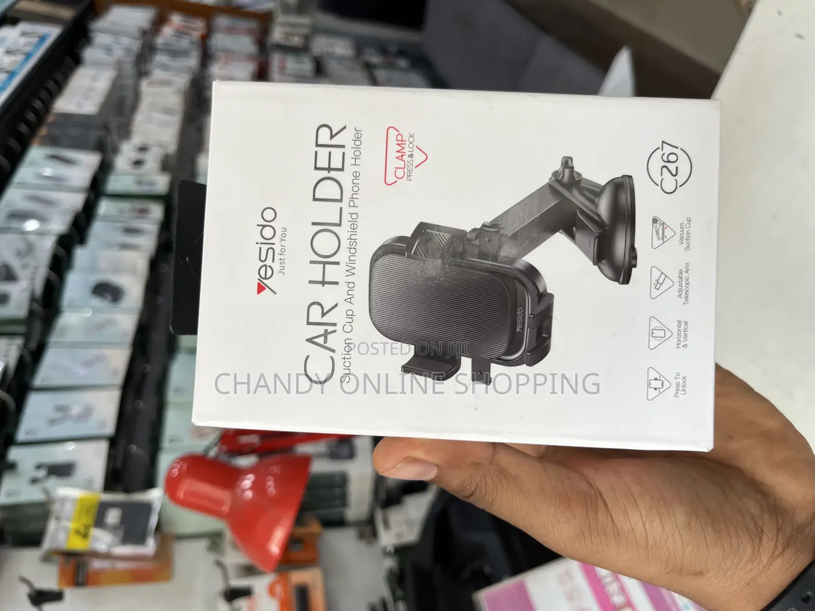 Yesido Car Holder Suction Cup and Windshield Phone Holder
