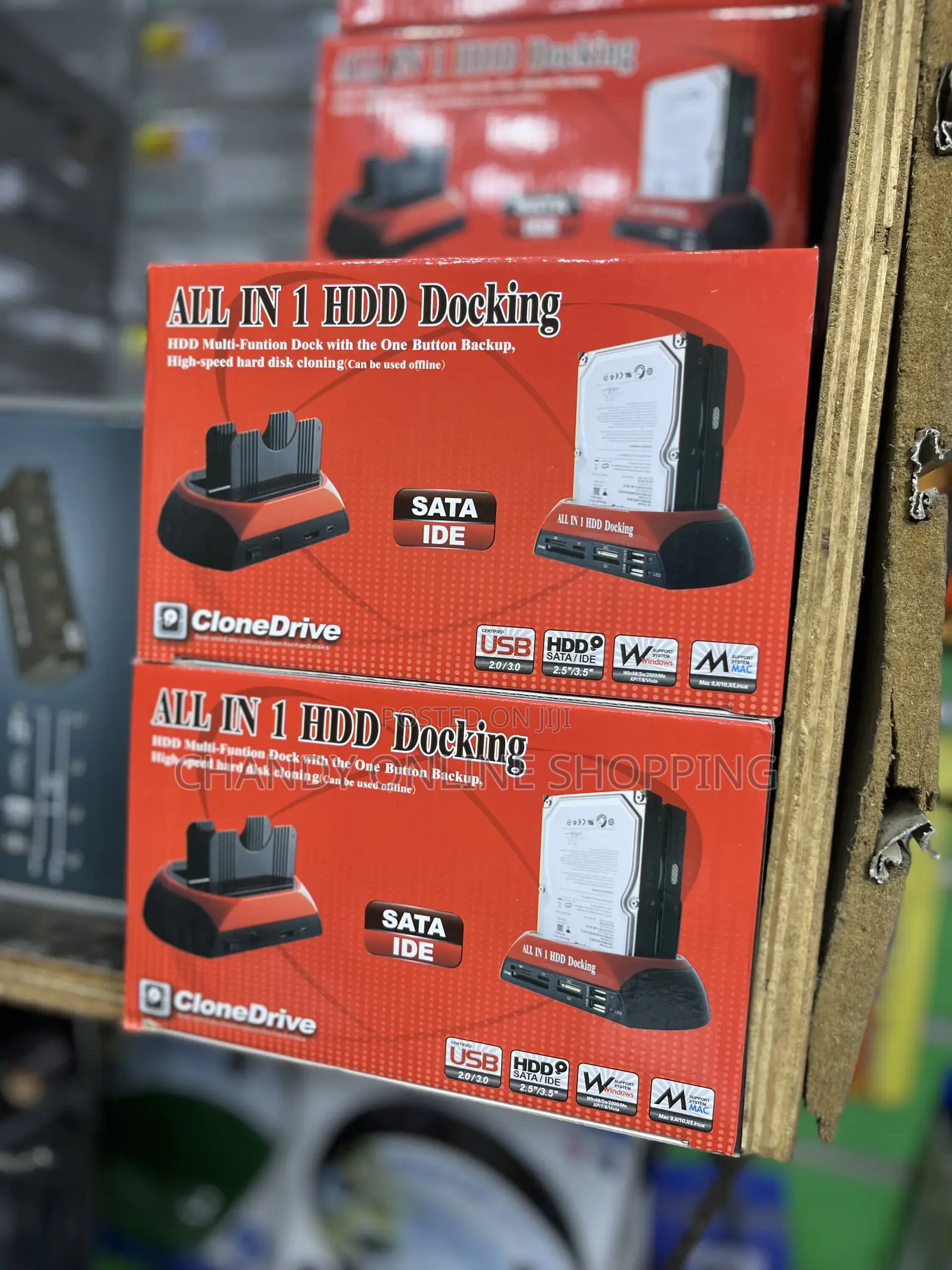 All in 1 3.5 Ide Sata Hard Drive Disk Clone Docking Station