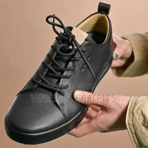 Viatu Black Vya Ecco Vya Ngozi Pure and Classic