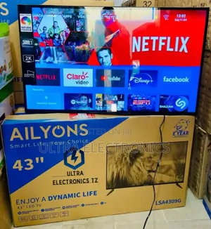 Ailyons Smart Tv With 43 Inches and Display Quality