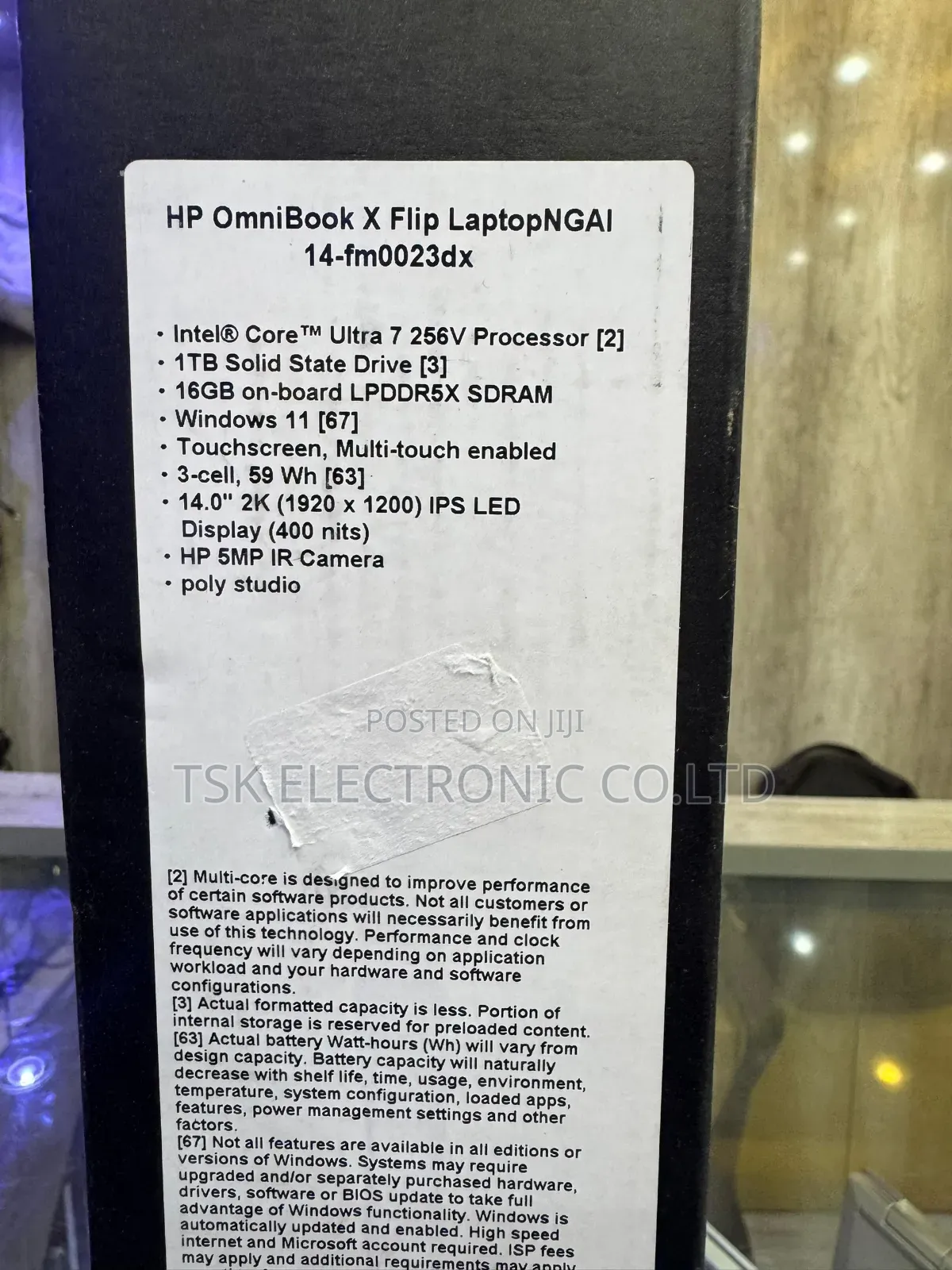 New HP OmniBook X Laptop 14-Fe0097nr 16GB Intel Core Ultra 7 SSD 1T