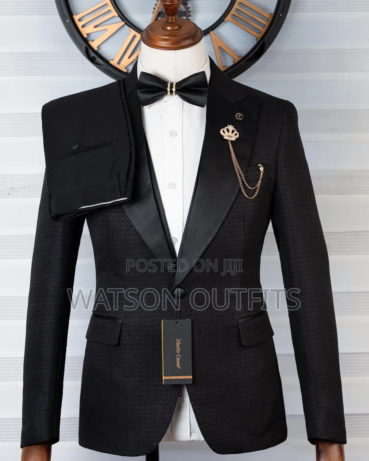 Suti Nyeusi Ya 3pcs Ready Made Suitable for Wedding