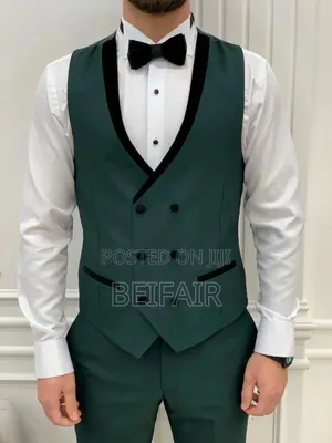 Green and Black Mix Suit
