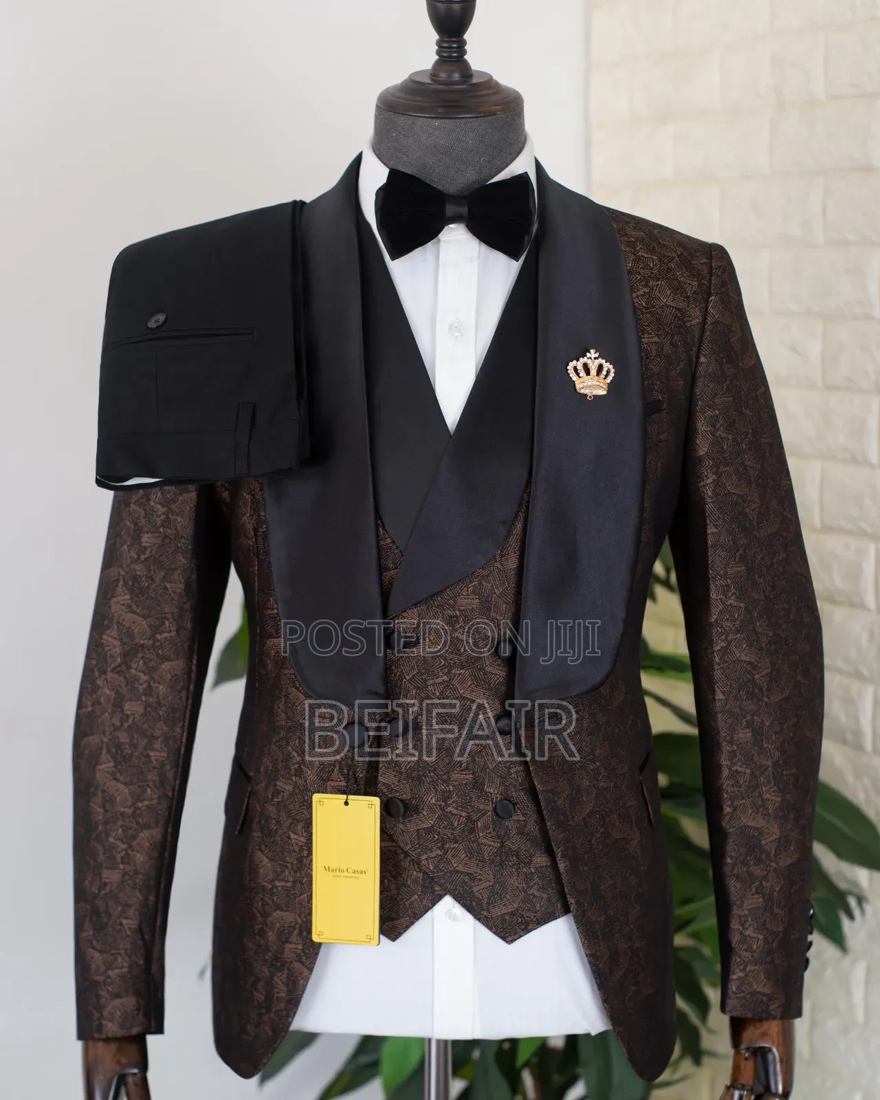 Black and Brown Occasional Suit
