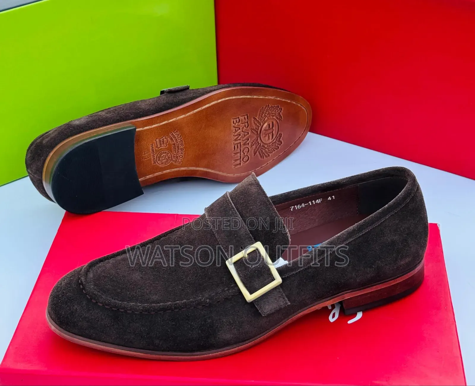 Men's Leather Shoes Original Na Mpya Za Franco Bannetti