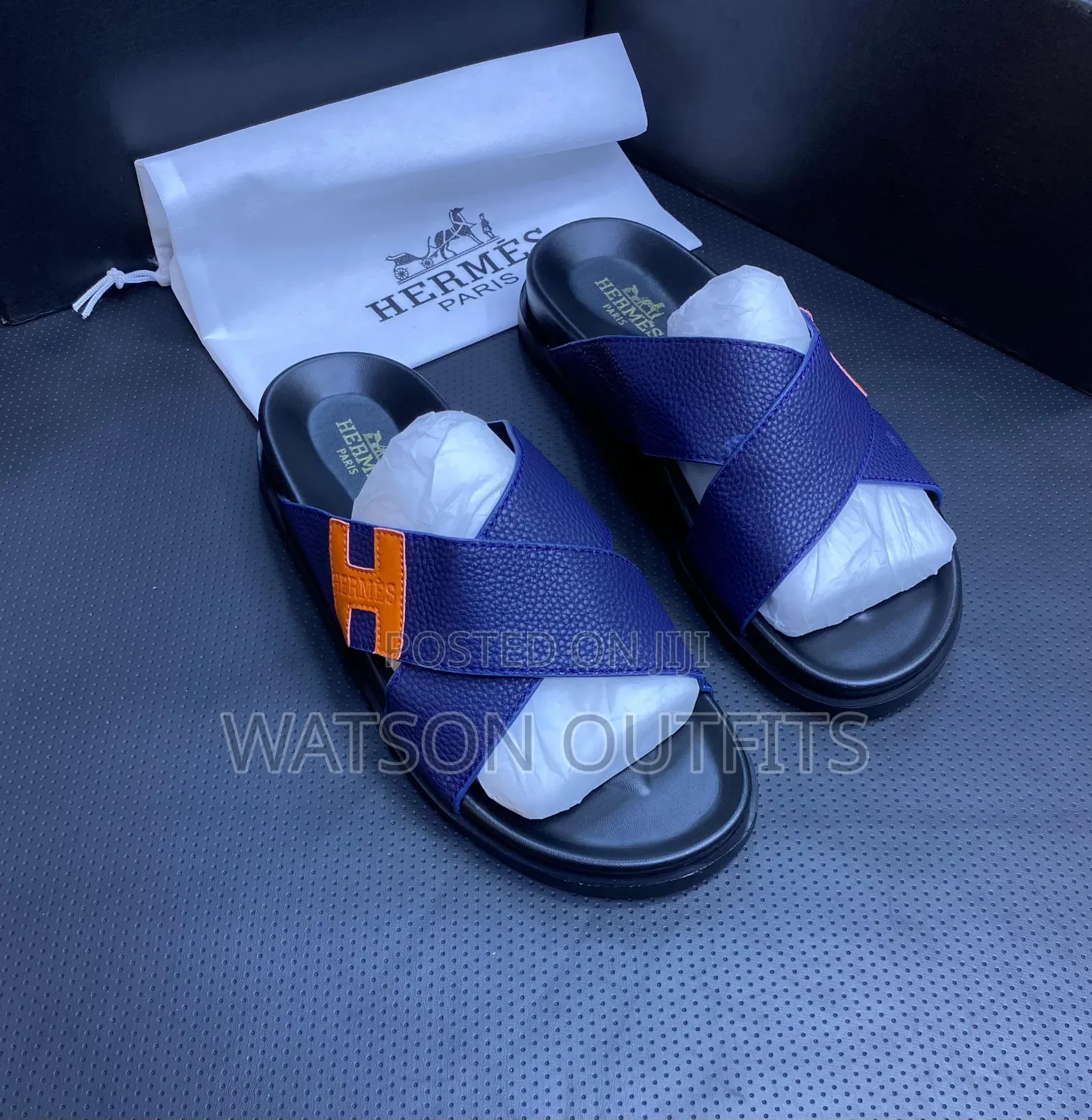 Men's Leather Sandals Original Za H Yenye Maana Hermes