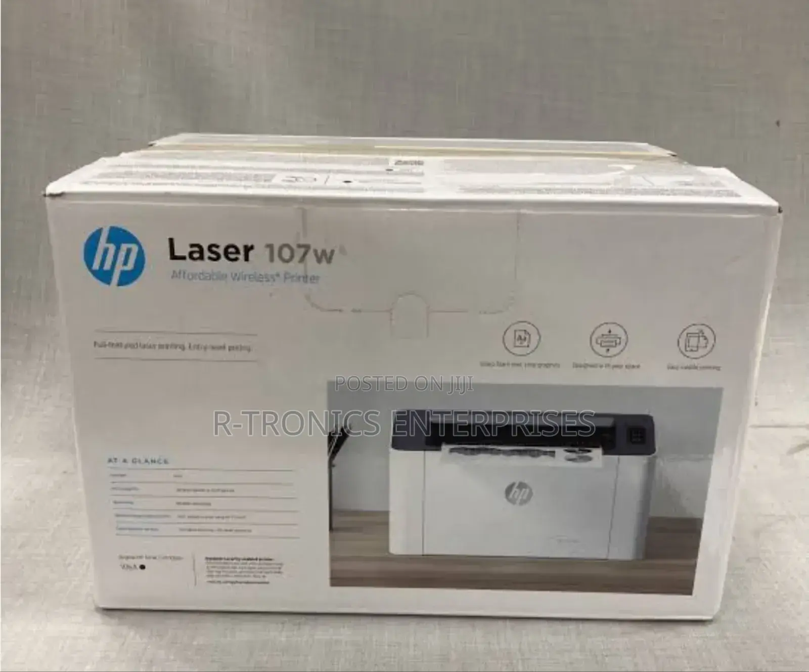 Hp Laser 107w Affordable Wireless Printer