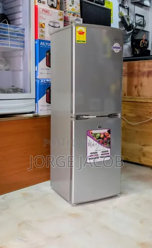 Roch 142l Double Door Bottom Freezer Refrigerator,