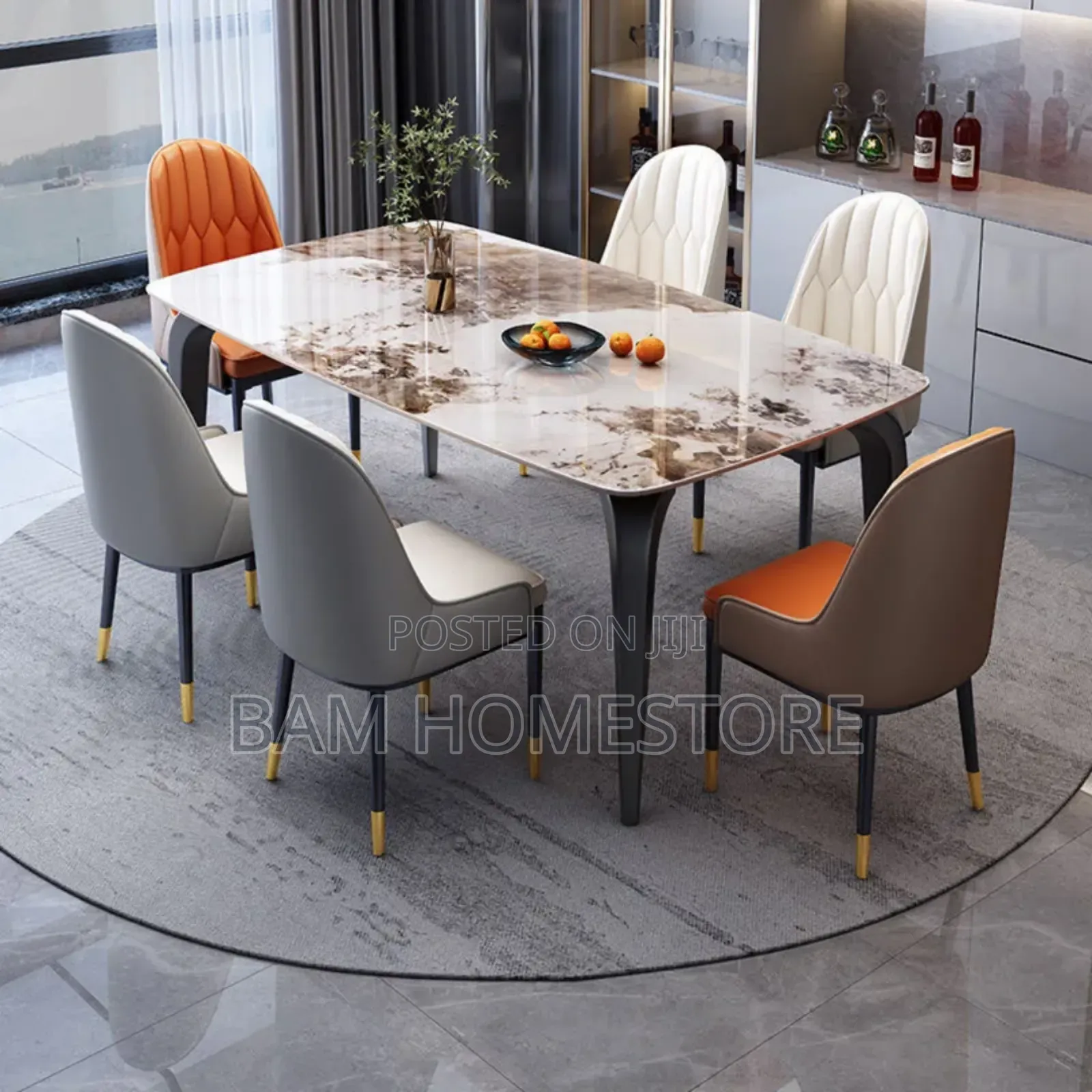 Elegant Dining Set (Meza+ Viti 6)