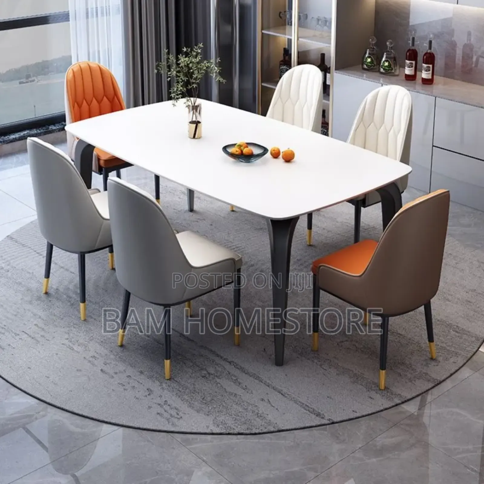 Elegant Dining Set (Meza+ Viti 6)